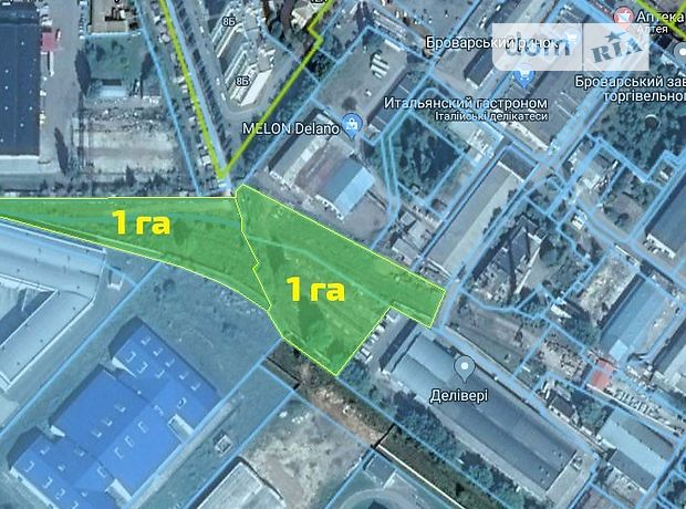 Земля коммерческого назначения в Броварах, район Торгмаш, площадь 1 Га фото 2 Земля коммерческого назначения в Броварах, район Торгмаш, площадь 1 Га фото 2