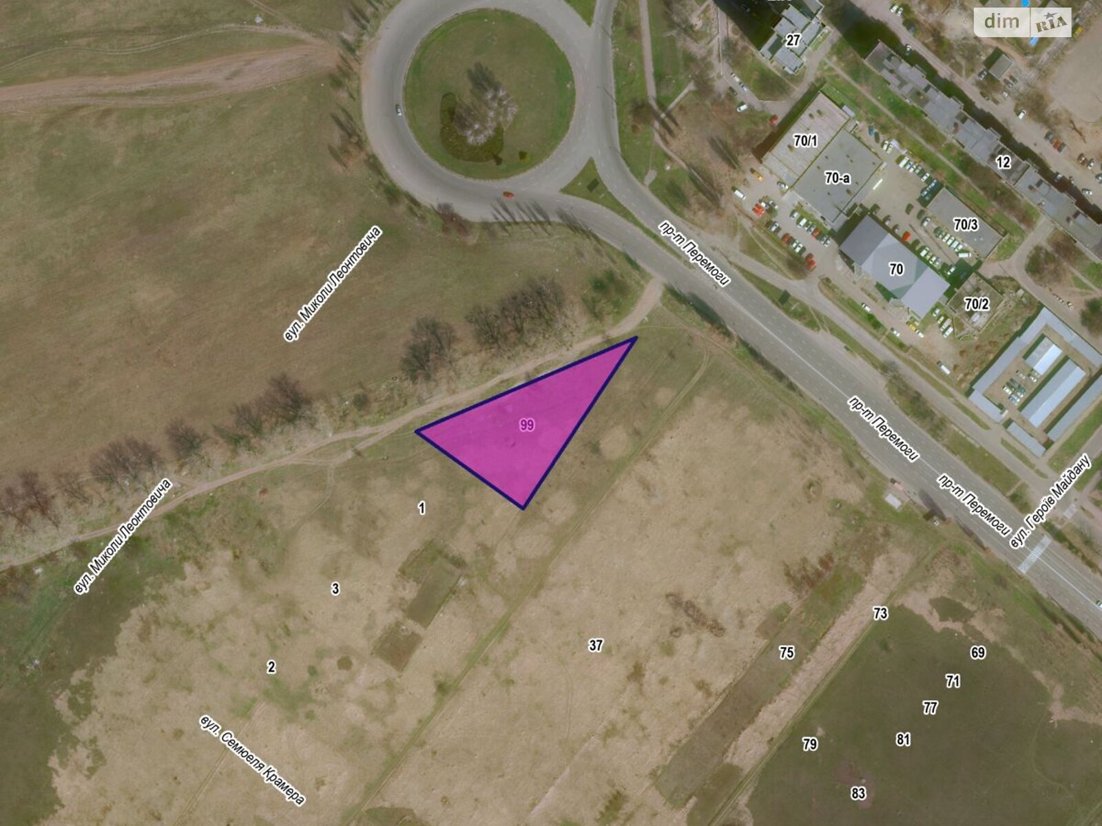 Земельный участок коммерческого назначения в Черкассах, площадь 0.2852 Га фото 1