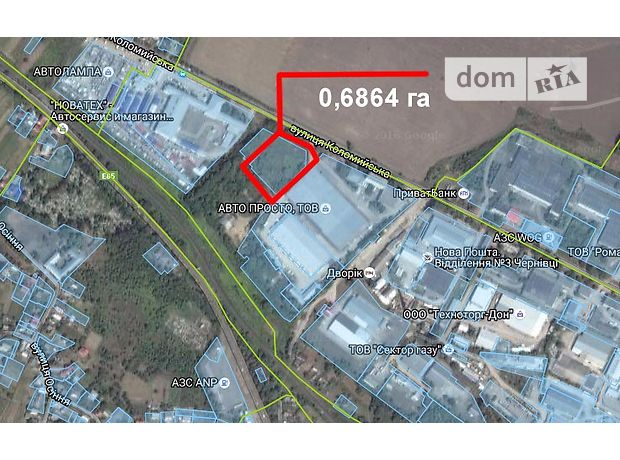 Земля коммерческого назначения в Черновцах, район Садгора, площадь 68.64 сотки фото 1