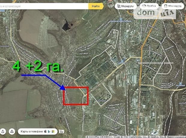 Земля комерційного призначення в Дніпропетровську, район 12 квартал, площа 4 Га фото 1 Земля комерційного призначення в Дніпропетровську, район 12 квартал, площа 4 Га фото 1