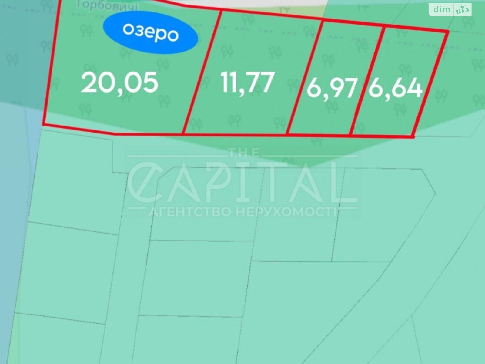 Земельный участок коммерческого назначения в Горбовичах, площадь 20 соток фото 1