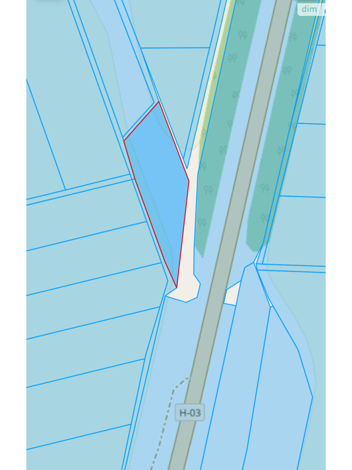 Земельна ділянка комерційного призначення в Хмельницькому, площа 46.41 сотки фото 1