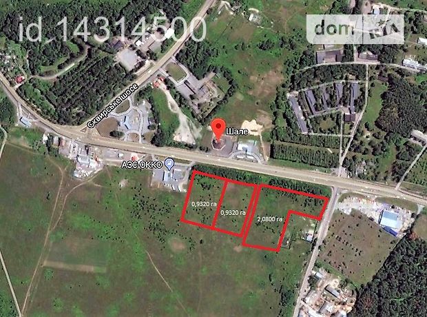Земля коммерческого назначения в селе Заречаны, площадь 3.944 Га фото 1 Земля коммерческого назначения в селе Заречаны, площадь 3.944 Га фото 1