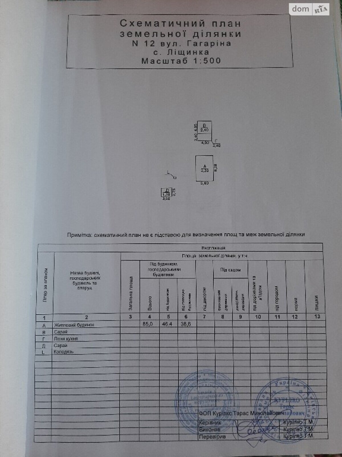 Земельный участок коммерческого назначения в Лещинке, площадь 59.5 сотки фото 1