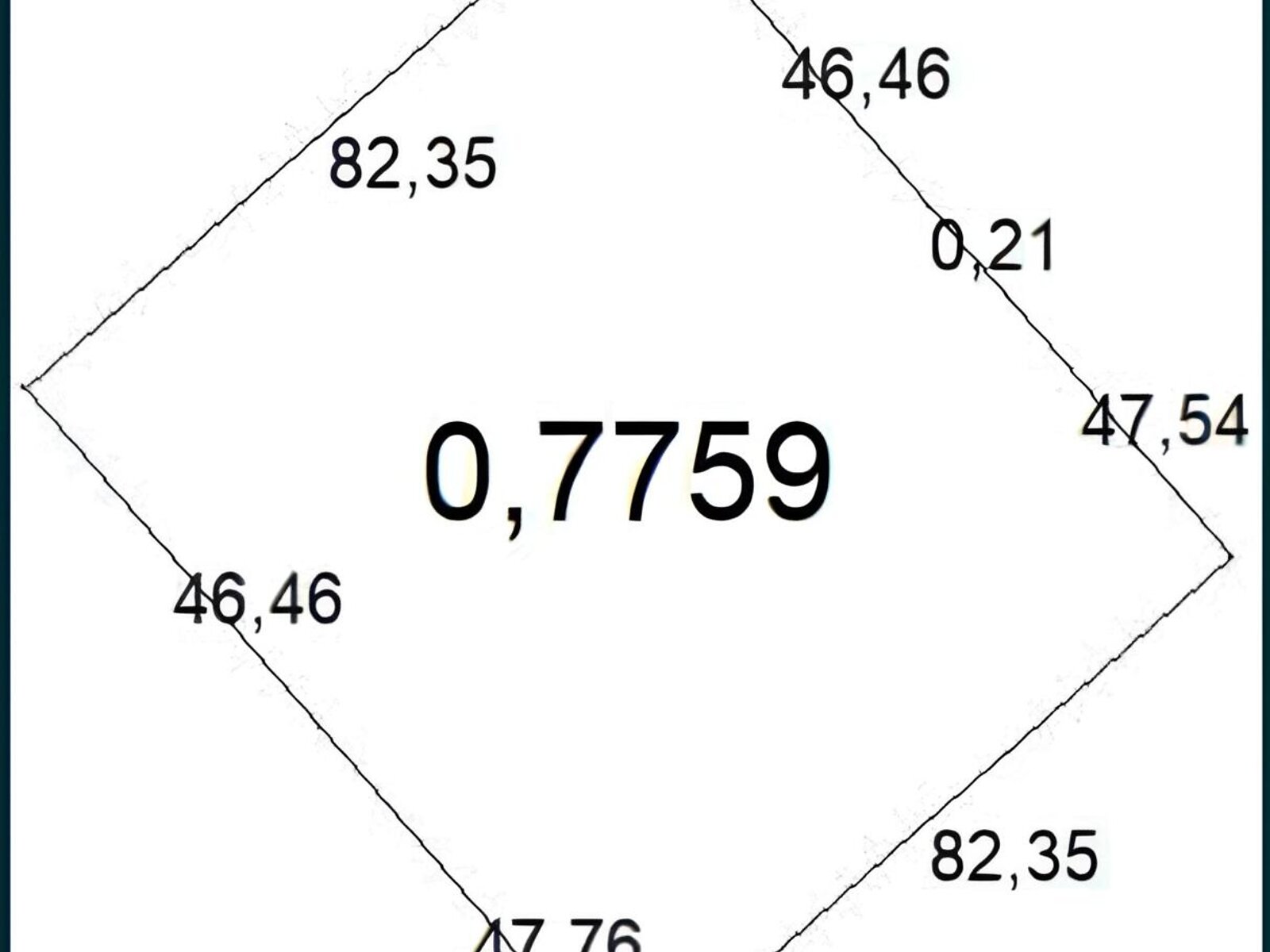 Земельна ділянка комерційного призначення в Калинівці, площа 77.59 сотки фото 1 Земельна ділянка комерційного призначення в Калинівці, площа 77.59 сотки фото 1