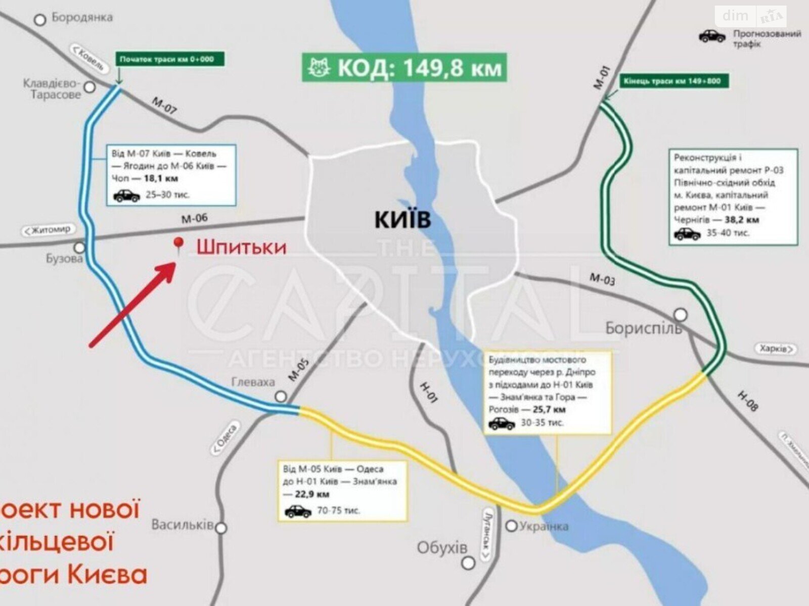 Земля комерційного призначення в Києво-Святошинську, район Гнатівка, площа 73 сотки фото 1