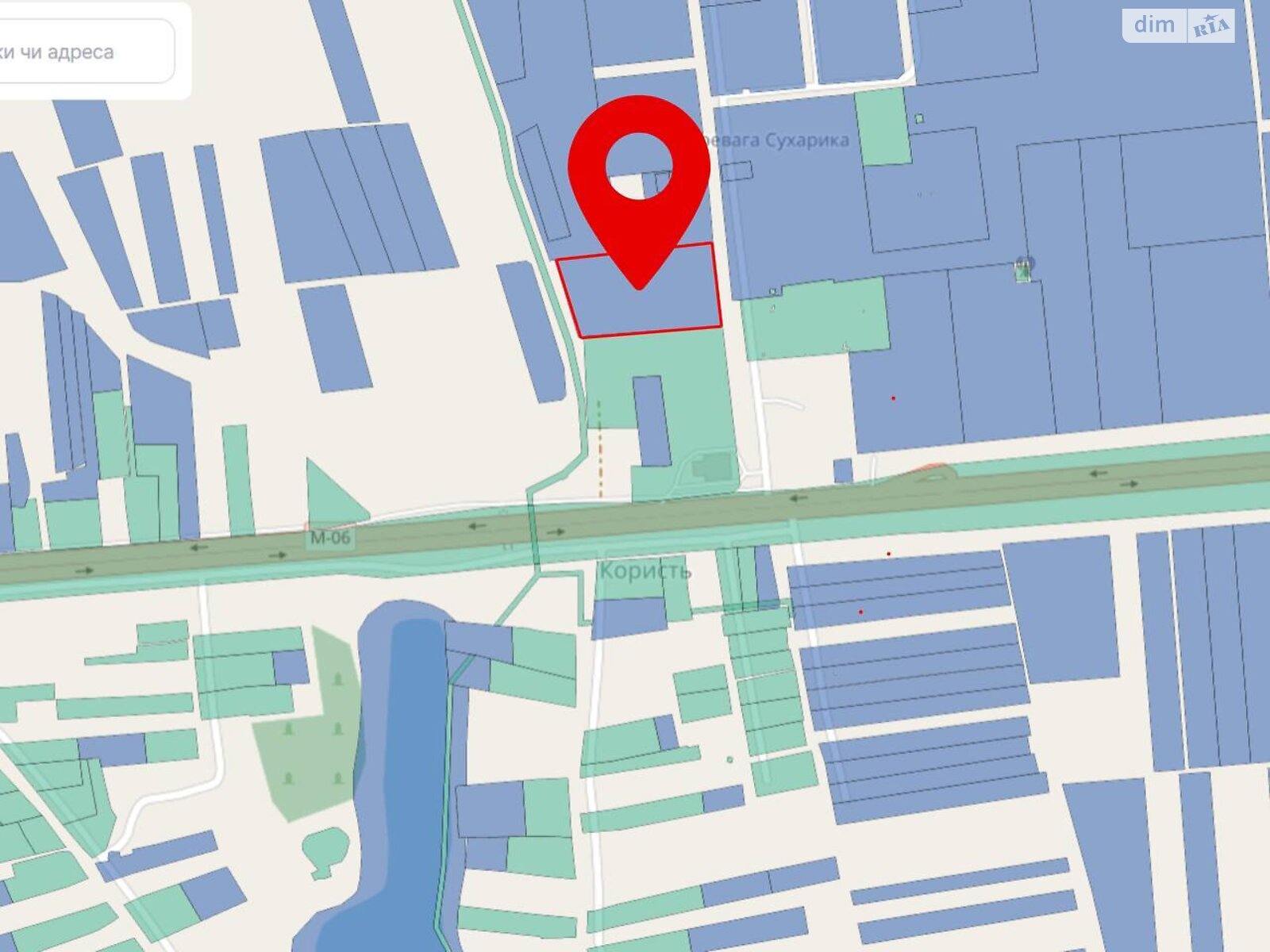 Земельна ділянка комерційного призначення в Користі, площа 1.2 Га фото 1 Земельна ділянка комерційного призначення в Користі, площа 1.2 Га фото 1