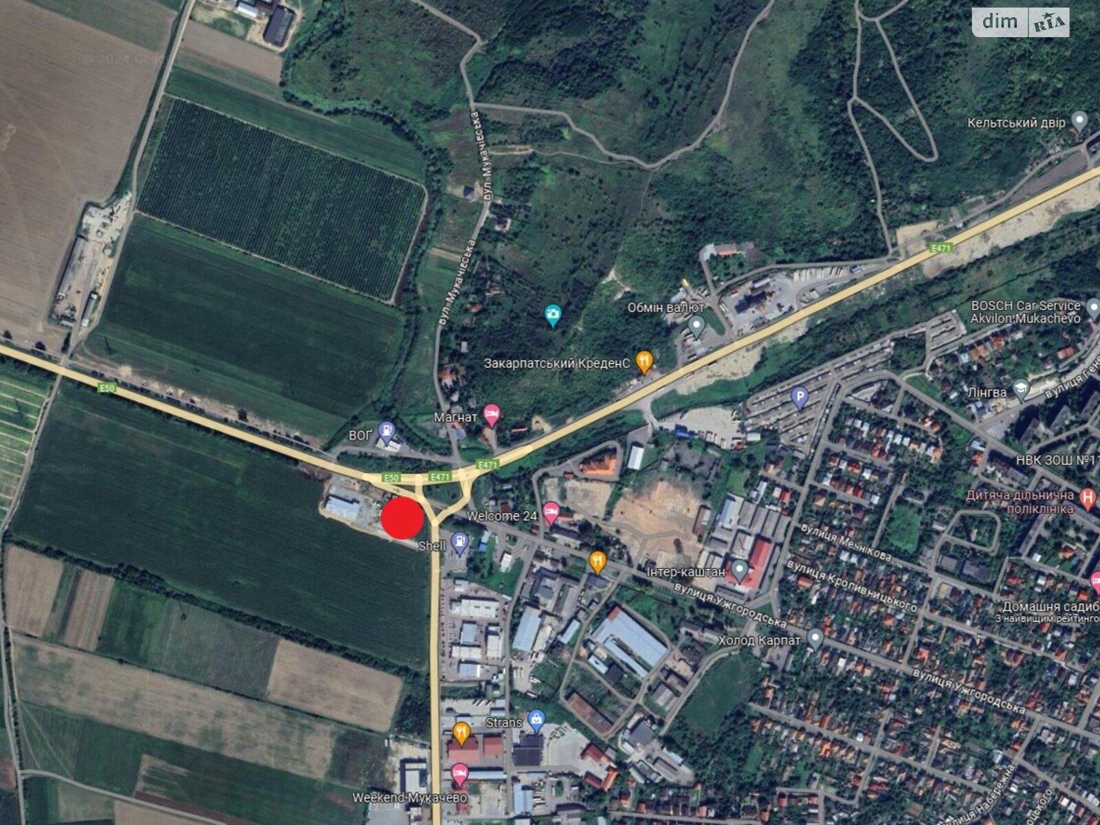 Земельный участок коммерческого назначения в Мукачеве, площадь 0.3996 Га фото 1