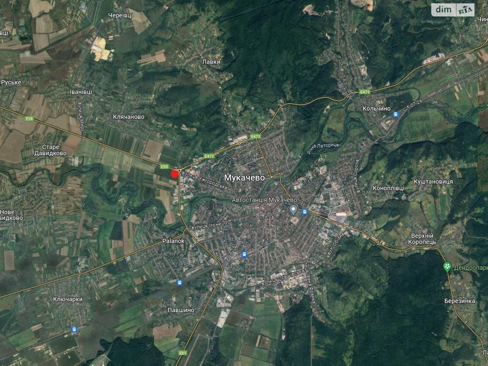 Земельный участок коммерческого назначения в Мукачеве, площадь 0.3996 Га фото 1