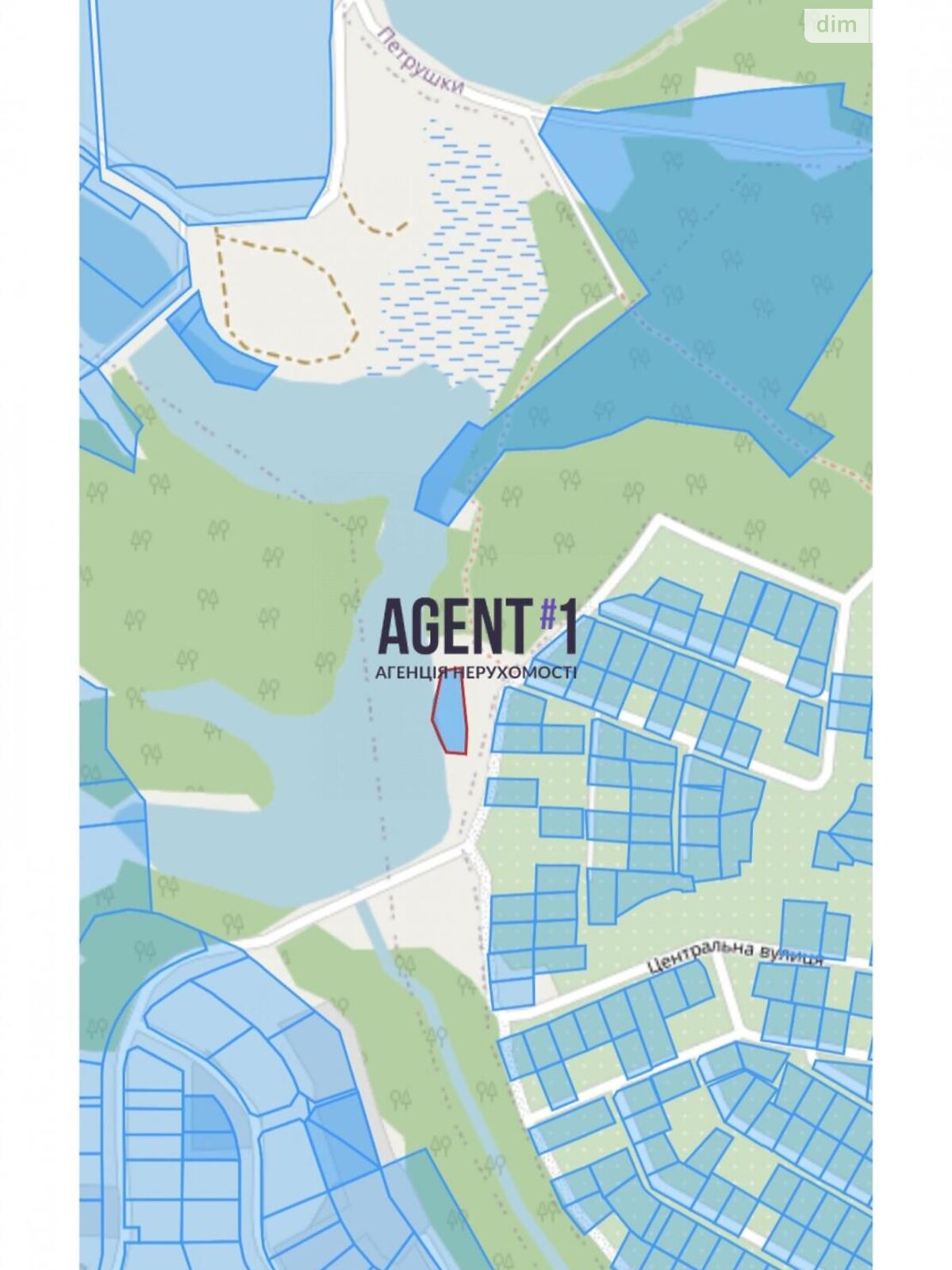 Земельна ділянка комерційного призначення в Петрушках, площа 11.96 сотки фото 1