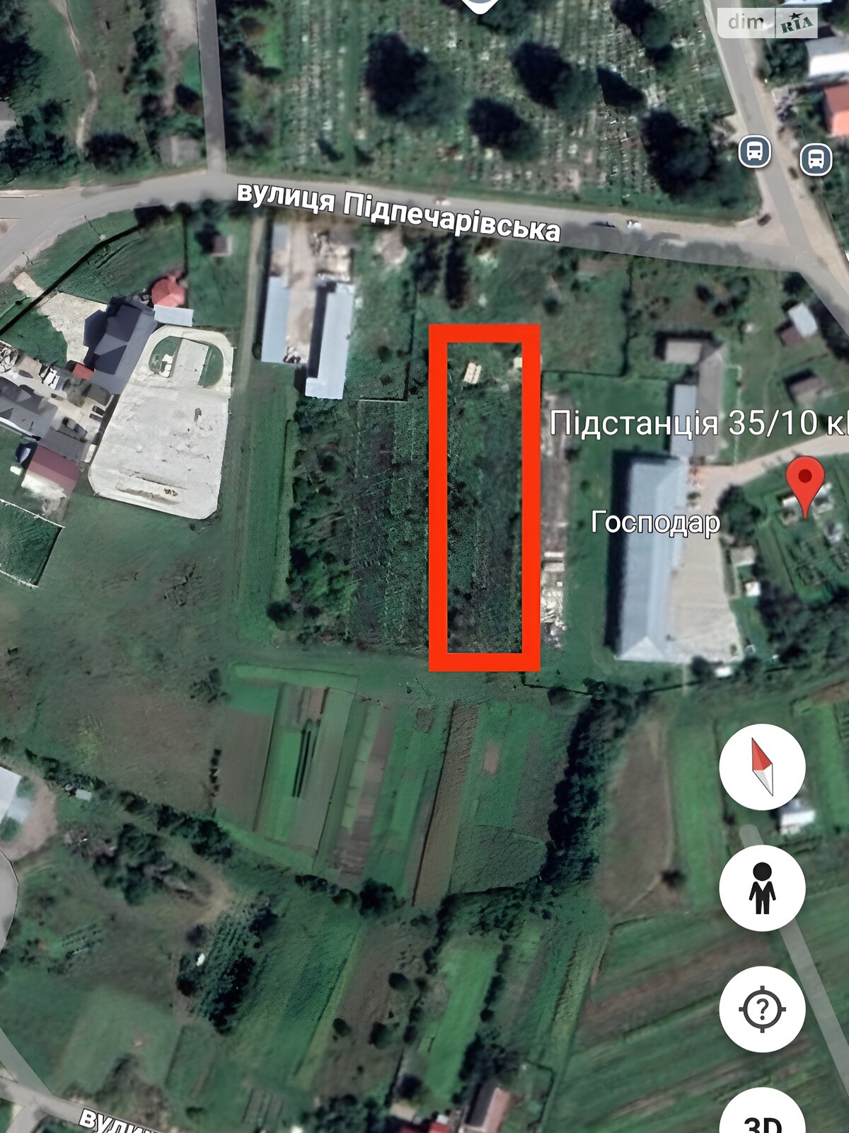 Земельна ділянка комерційного призначення в Підпечерах, площа 19.75 сотки фото 1 Земельна ділянка комерційного призначення в Підпечерах, площа 19.75 сотки фото 1