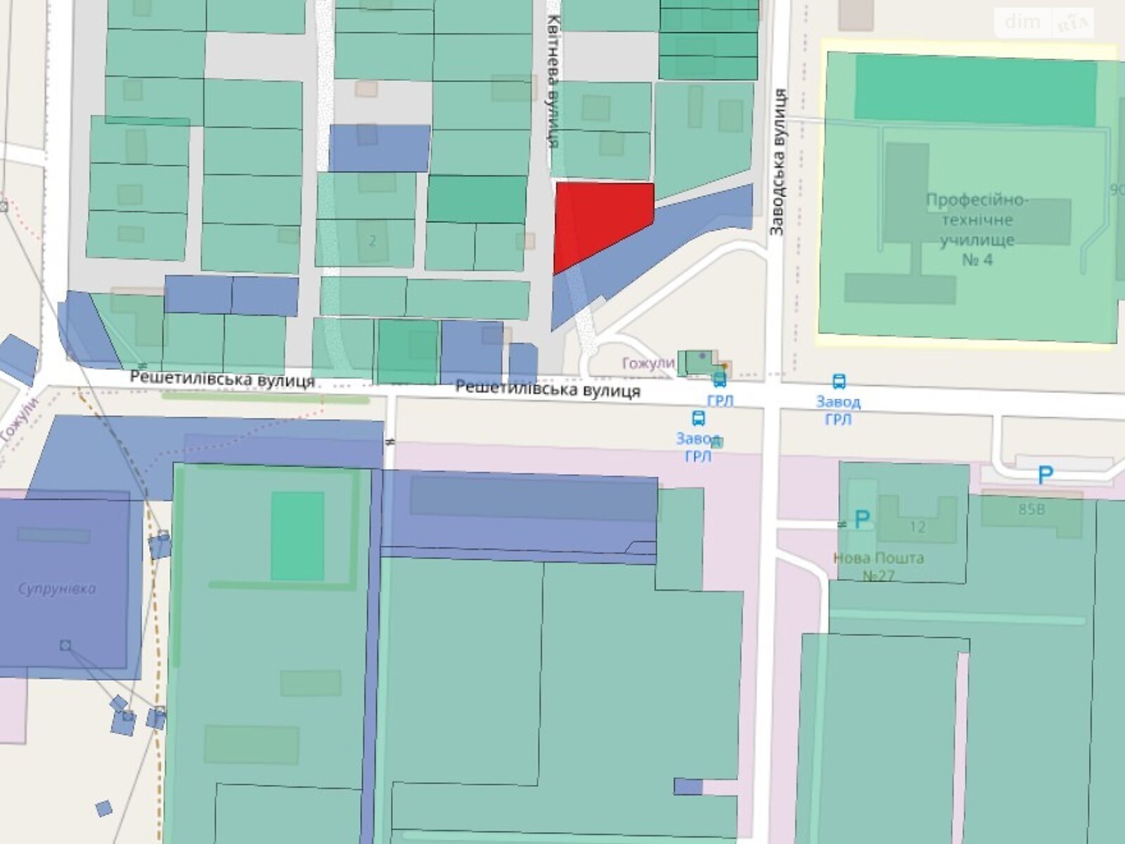 Земля комерційного призначення в Полтаві, район Київський, площа 16.79 сотки фото 1 Земля комерційного призначення в Полтаві, район Київський, площа 16.79 сотки фото 1