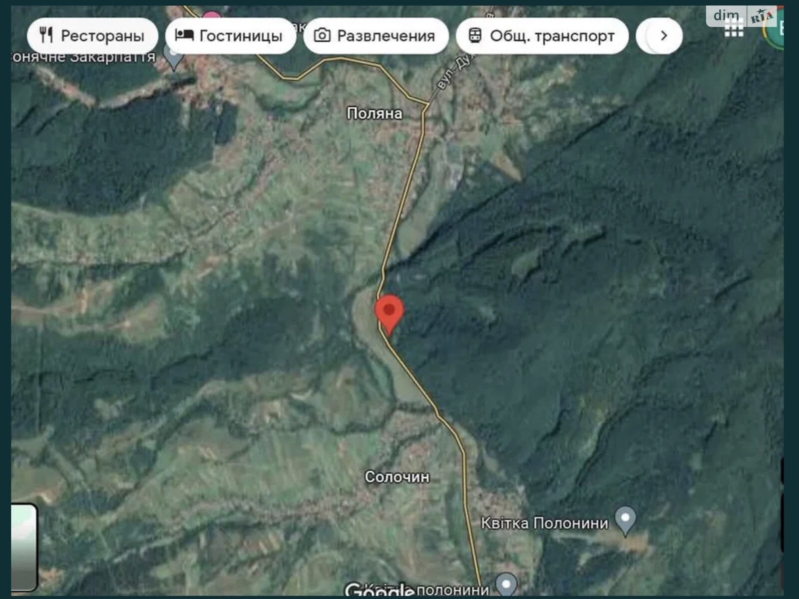 Земельна ділянка комерційного призначення в Поляна, площа 81 сотка фото 1 Земельна ділянка комерційного призначення в Поляна, площа 81 сотка фото 1