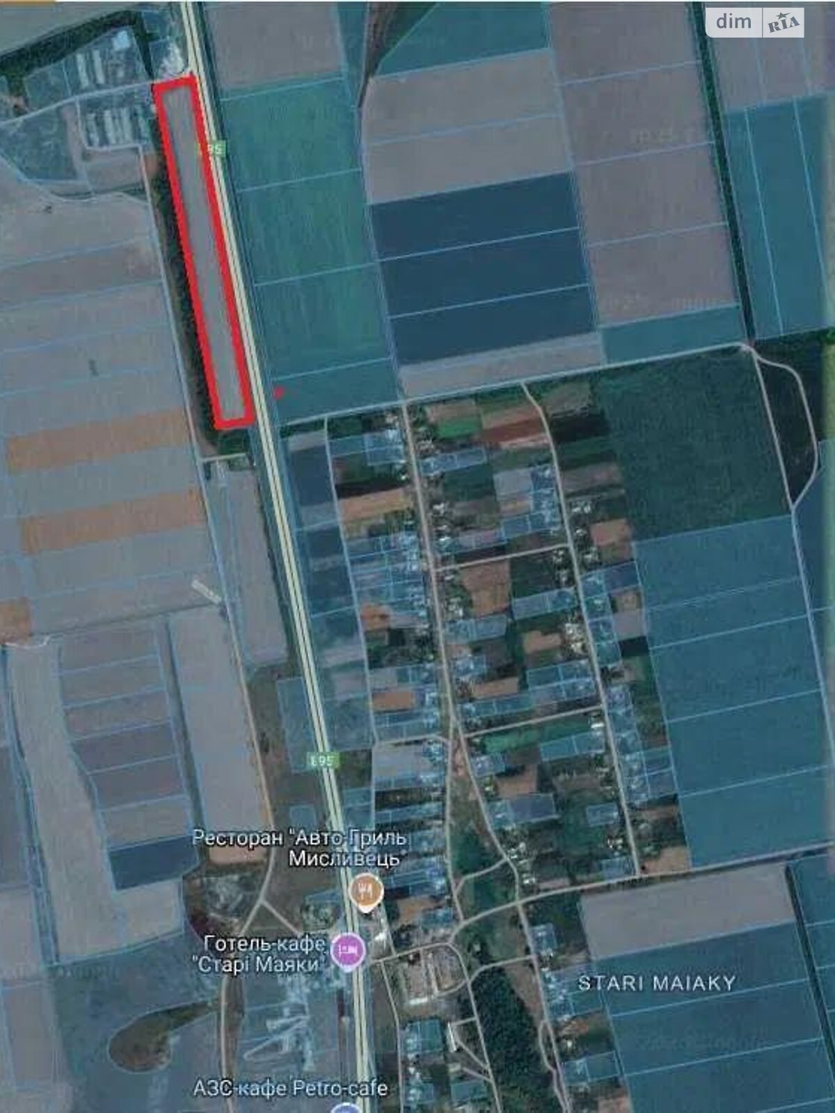 Земельна ділянка комерційного призначення в Старих Маяках, площа 375 соток фото 1 Земельна ділянка комерційного призначення в Старих Маяках, площа 375 соток фото 1