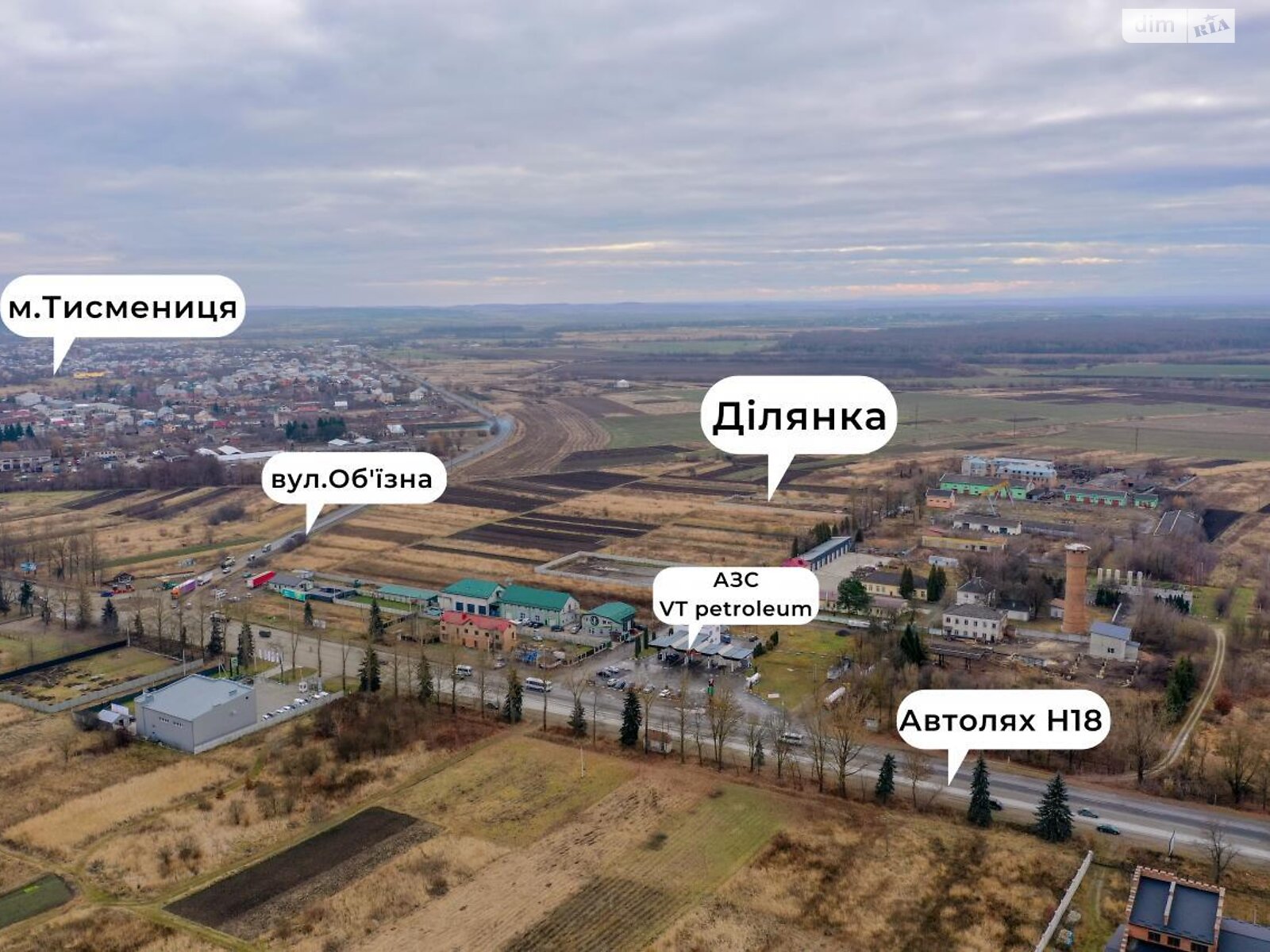 Земельный участок коммерческого назначения в Тысменице, площадь 22 сотки фото 1 Земельный участок коммерческого назначения в Тысменице, площадь 22 сотки фото 1