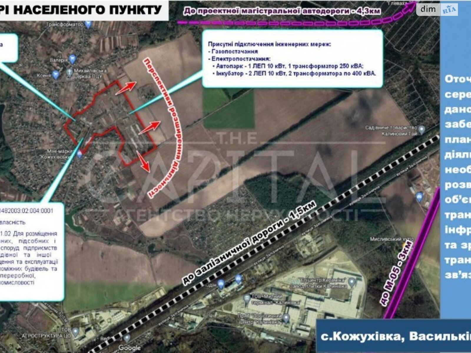 Земля коммерческого назначения в Василькове, район Васильков, площадь 2500 соток фото 1