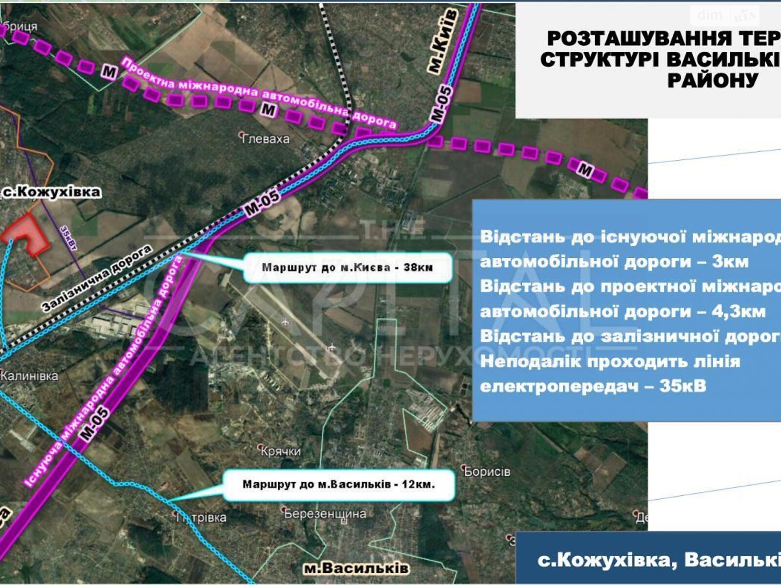 Земля коммерческого назначения в Василькове, район Васильков, площадь 2500 соток фото 1