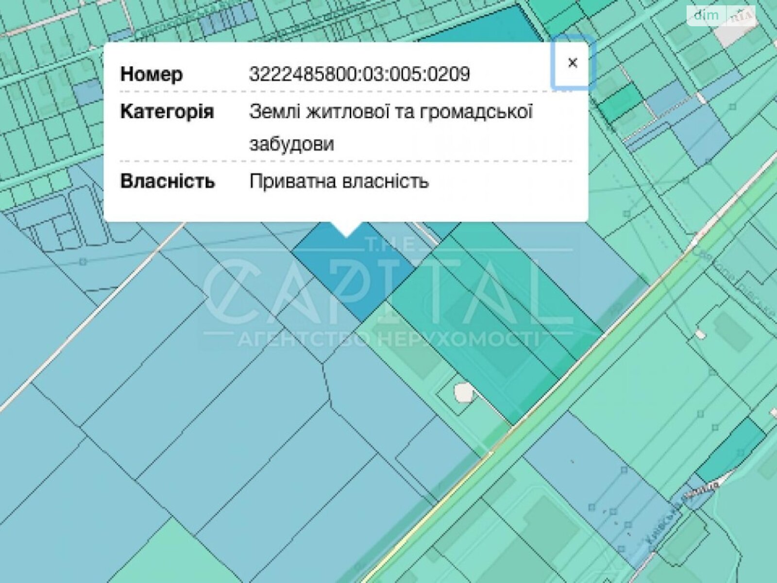 Земельна ділянка комерційного призначення в Вишневому, площа 200 соток фото 1