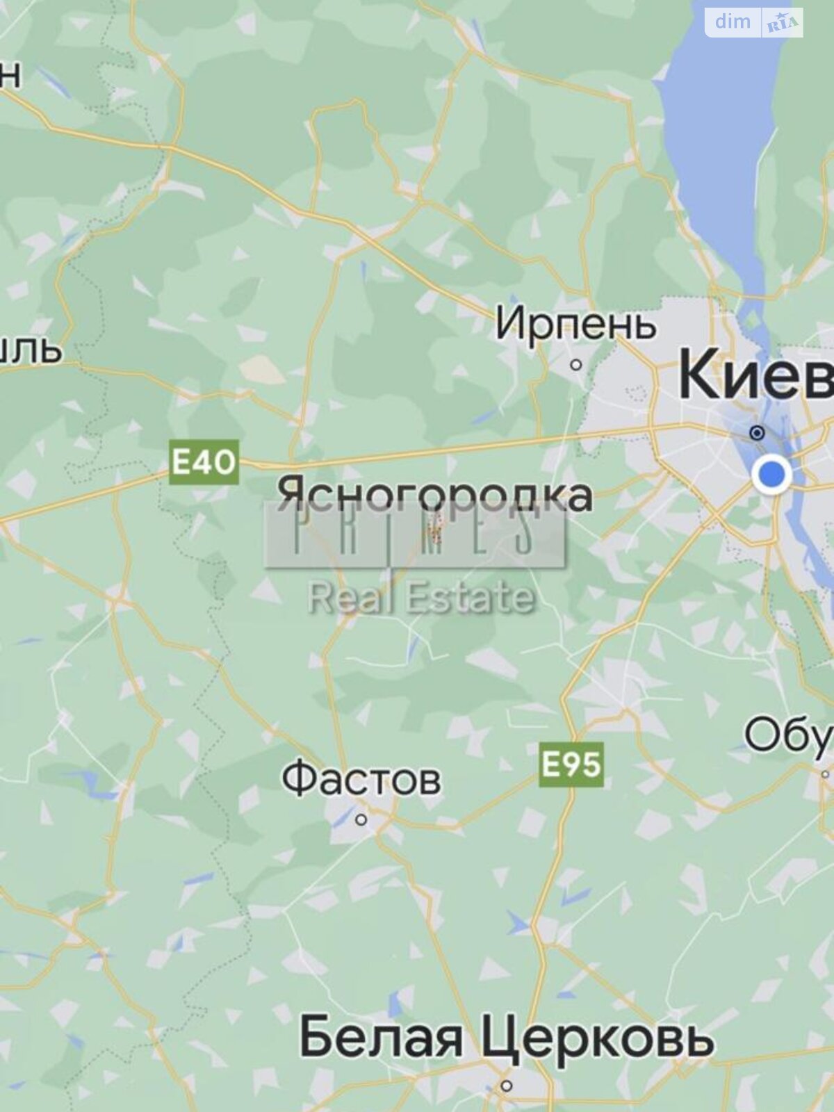 Земельна ділянка комерційного призначення в Ясногородці, площа 404.7 сотки фото 1