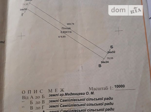 Земля сільськогосподарського призначення в селі Верхнє Водяне, площа 6894 Га фото 1 Земля сільськогосподарського призначення в селі Верхнє Водяне, площа 6894 Га фото 1