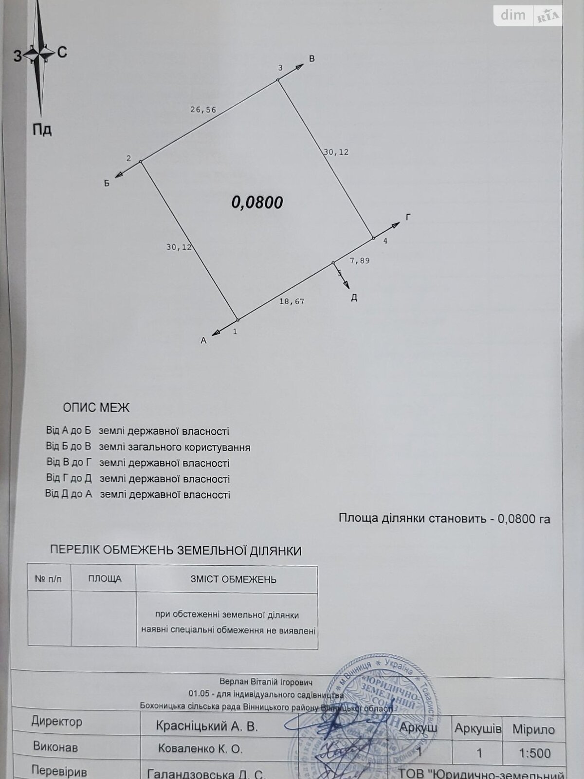 Земельна ділянка сільськогосподарського призначення в Бохониках, площа 8 соток фото 1 Земельна ділянка сільськогосподарського призначення в Бохониках, площа 8 соток фото 1