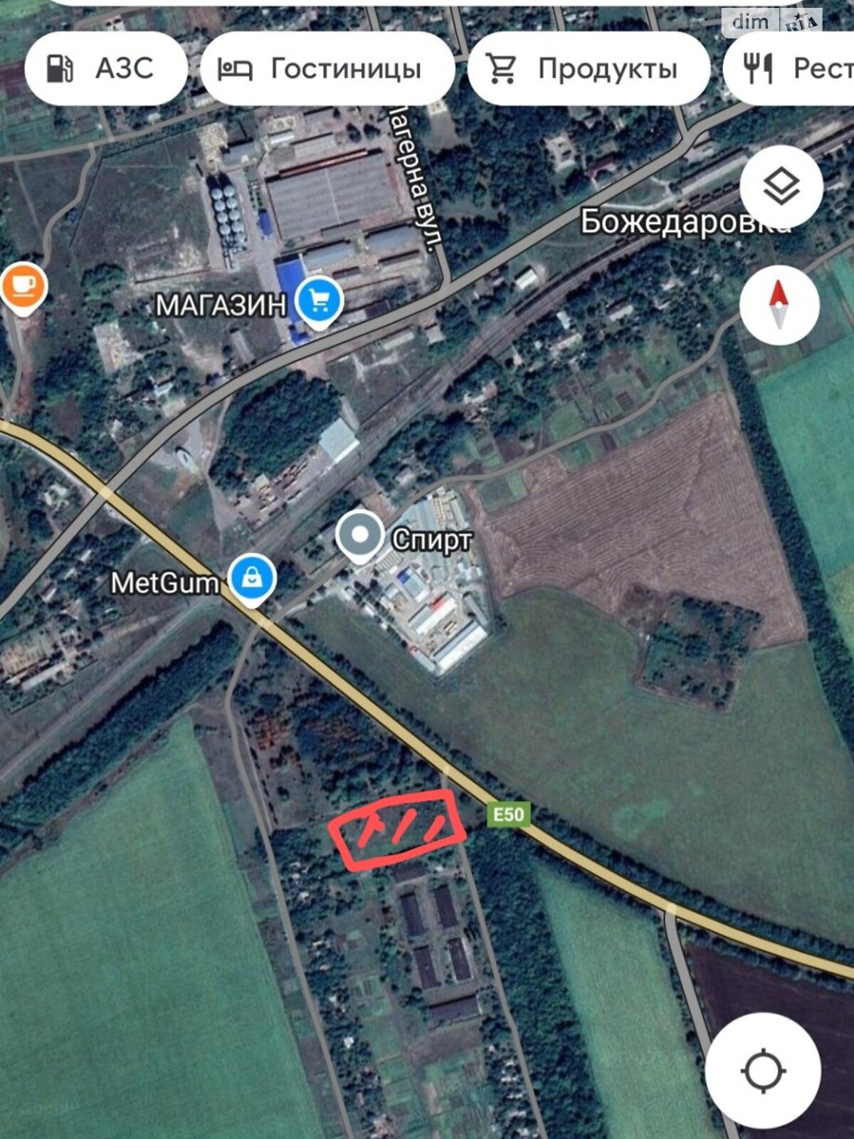 Земельна ділянка сільськогосподарського призначення в Божедарівці, площа 100 соток фото 1 Земельна ділянка сільськогосподарського призначення в Божедарівці, площа 100 соток фото 1