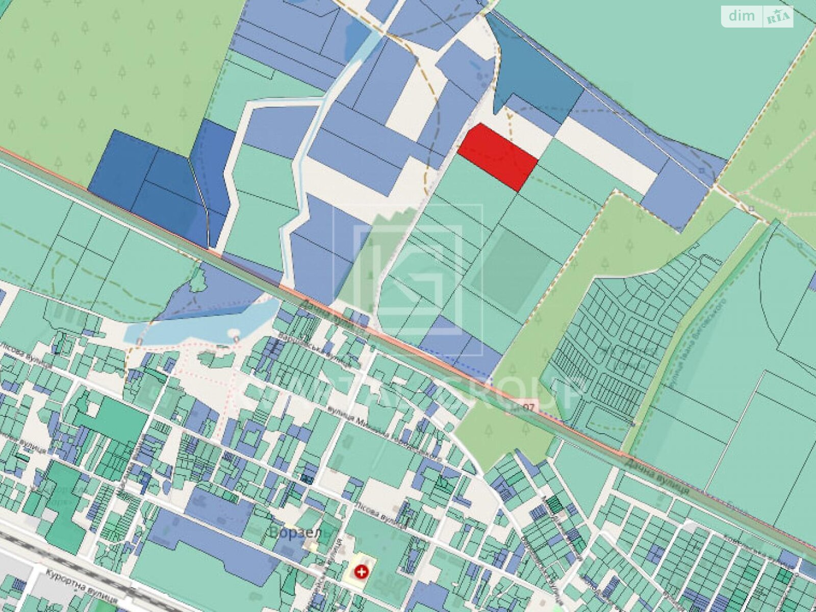 Земля сельскохозяйственного назначения в Буче, район Буча, площадь 235.73 сотки фото 1 Земля сельскохозяйственного назначения в Буче, район Буча, площадь 235.73 сотки фото 1