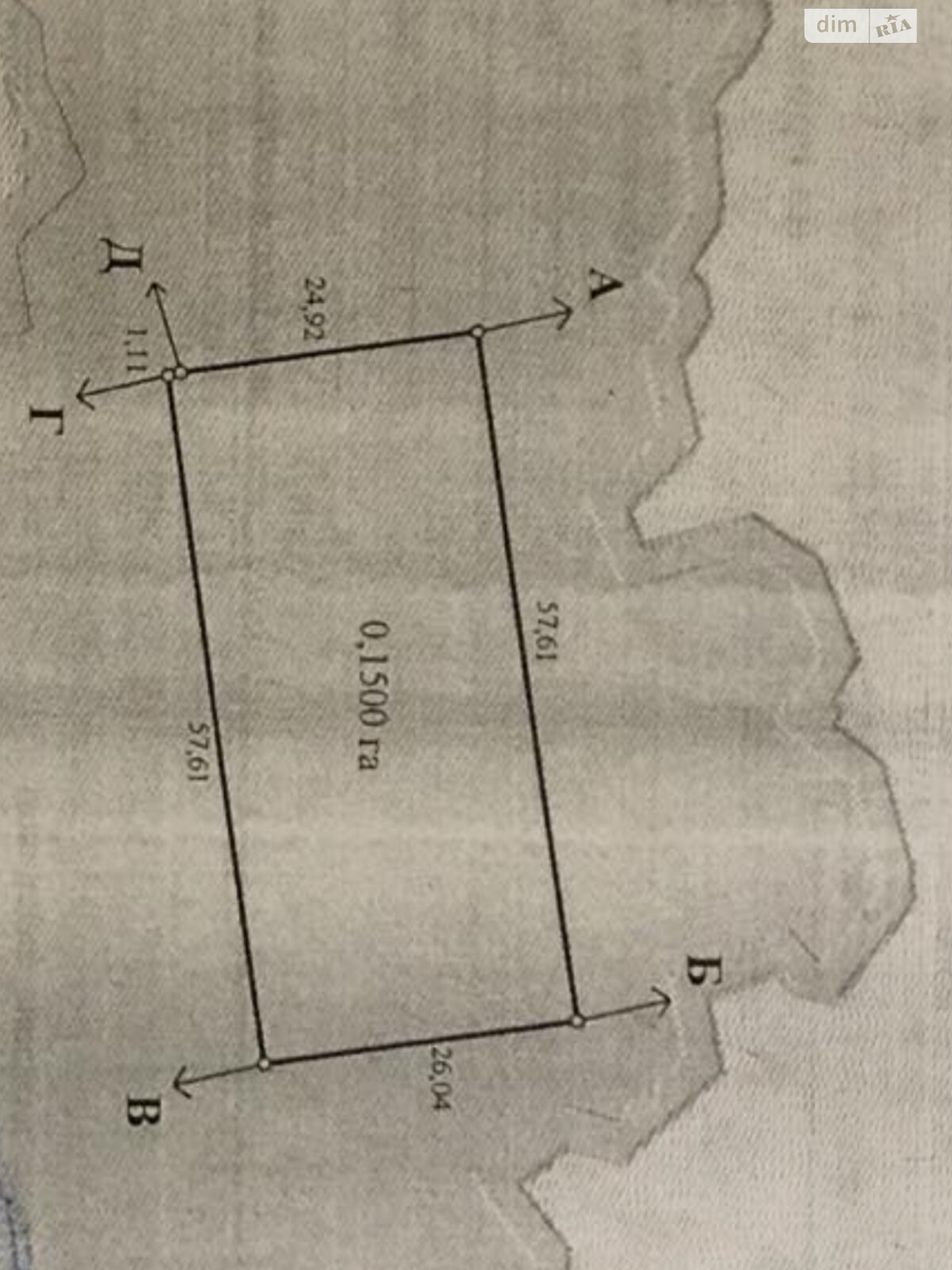 Земельна ділянка сільськогосподарського призначення в Дмитрівці, площа 15 соток фото 1