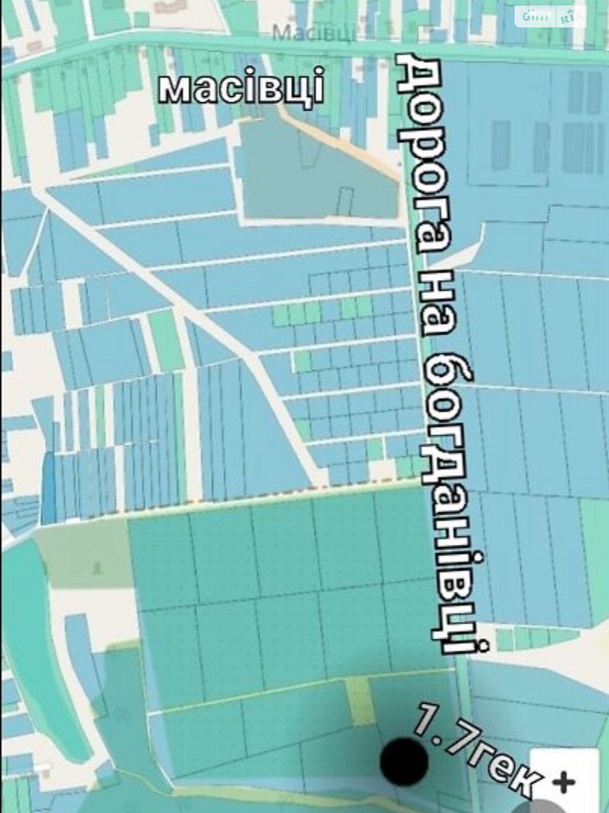 Земельна ділянка сільськогосподарського призначення в Масівцях, площа 1.7 Га фото 1 Земельна ділянка сільськогосподарського призначення в Масівцях, площа 1.7 Га фото 1