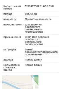 Земельна ділянка сільськогосподарського призначення в Ходосівці, площа 9.65 сотки фото 1