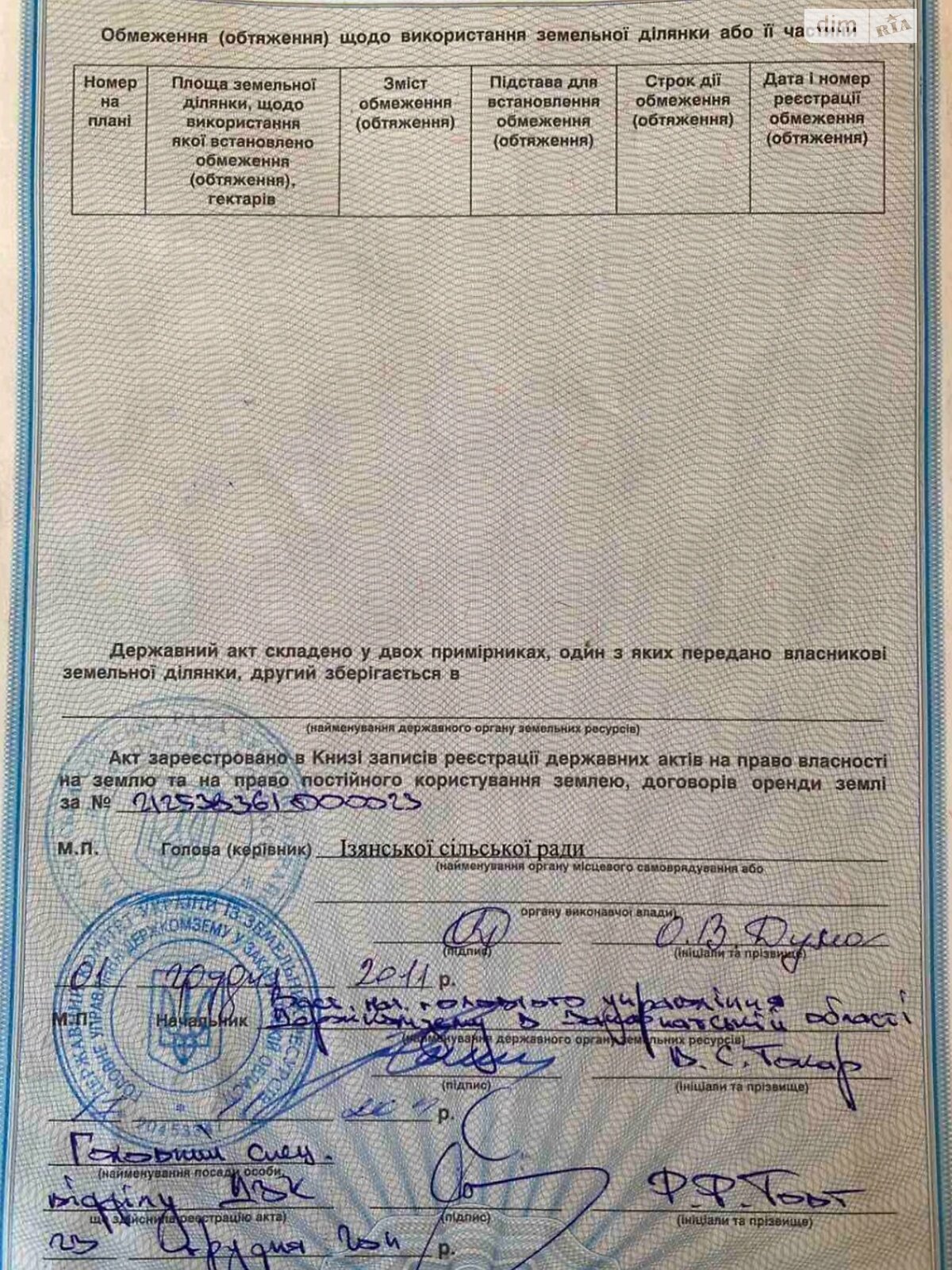 Земельный участок сельскохозяйственного назначения в Изе, площадь 0.2442 Га фото 1