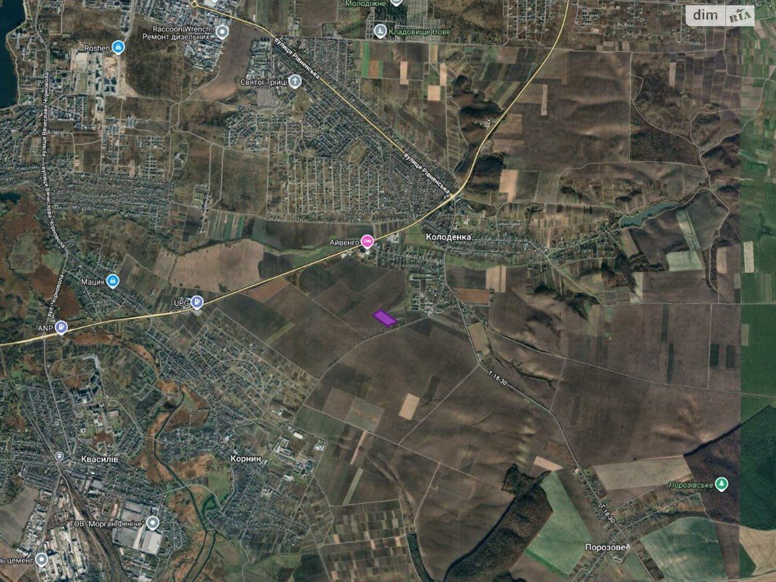 Земельный участок сельскохозяйственного назначения в Копачовке, площадь 2.0067 Га фото 1