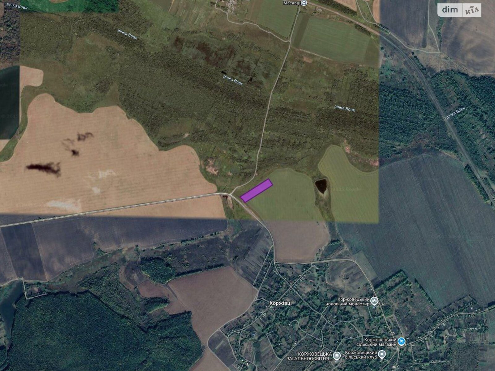 Земельный участок сельскохозяйственного назначения в Коржовцах, площадь 2.2671 Га фото 1 Земельный участок сельскохозяйственного назначения в Коржовцах, площадь 2.2671 Га фото 1