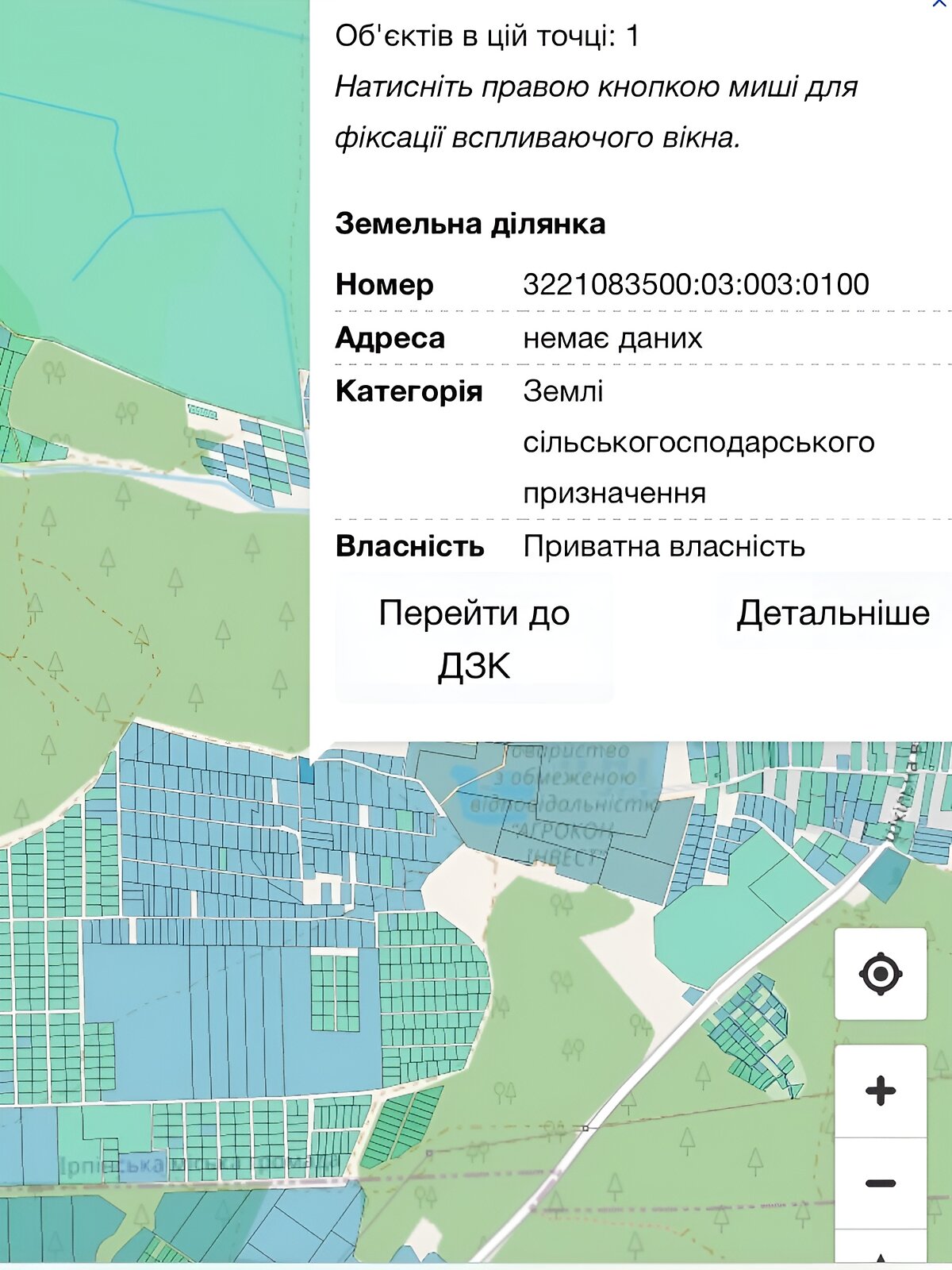 Земельна ділянка сільськогосподарського призначення в Козинцях, площа 25 соток фото 1