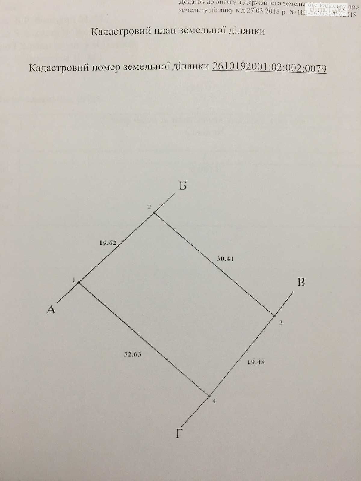 Земельна ділянка сільськогосподарського призначення в Крихівцях, площа 6.14 сотки фото 1 Земельна ділянка сільськогосподарського призначення в Крихівцях, площа 6.14 сотки фото 1