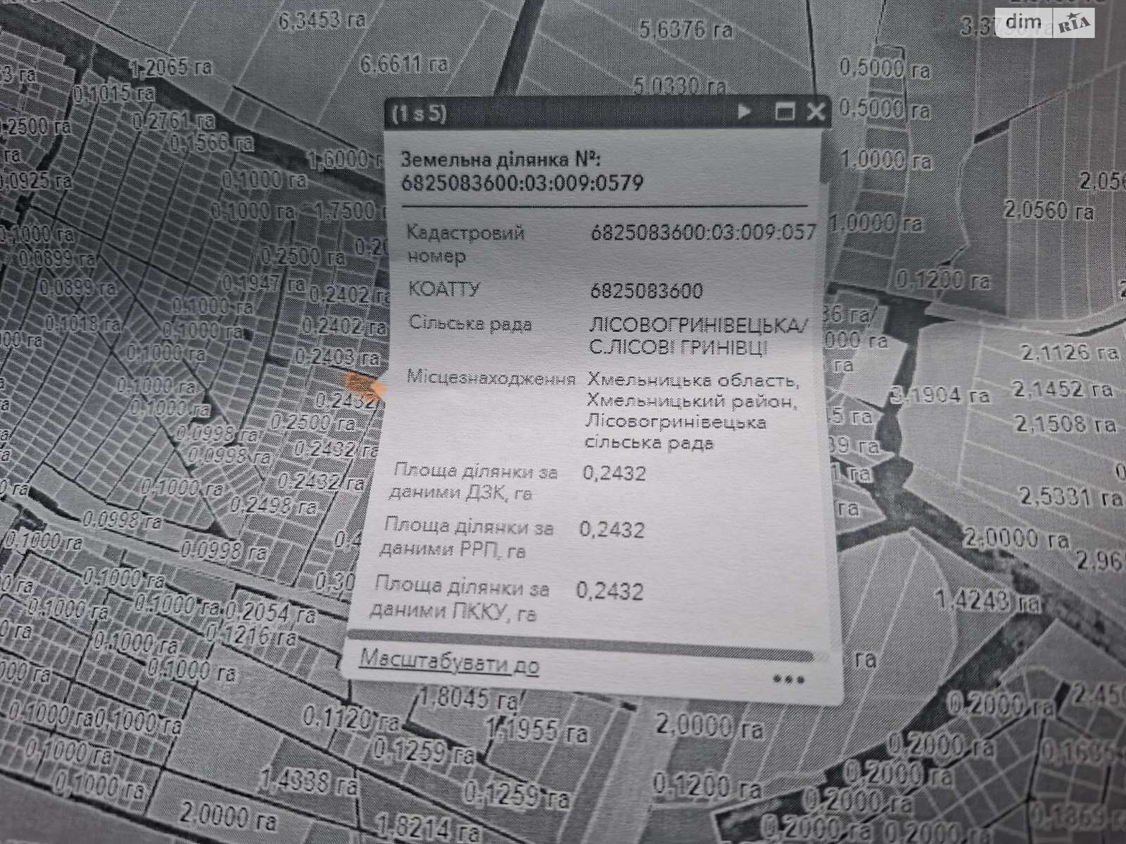 Земельна ділянка сільськогосподарського призначення в Лісових Гринівцях, площа 24.32 сотки фото 1
