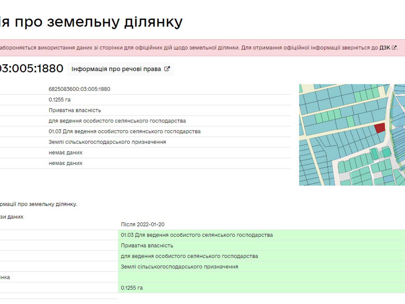 Земельный участок сельскохозяйственного назначения в Лесовых Гриновцах, площадь 12.55 сотки фото 1