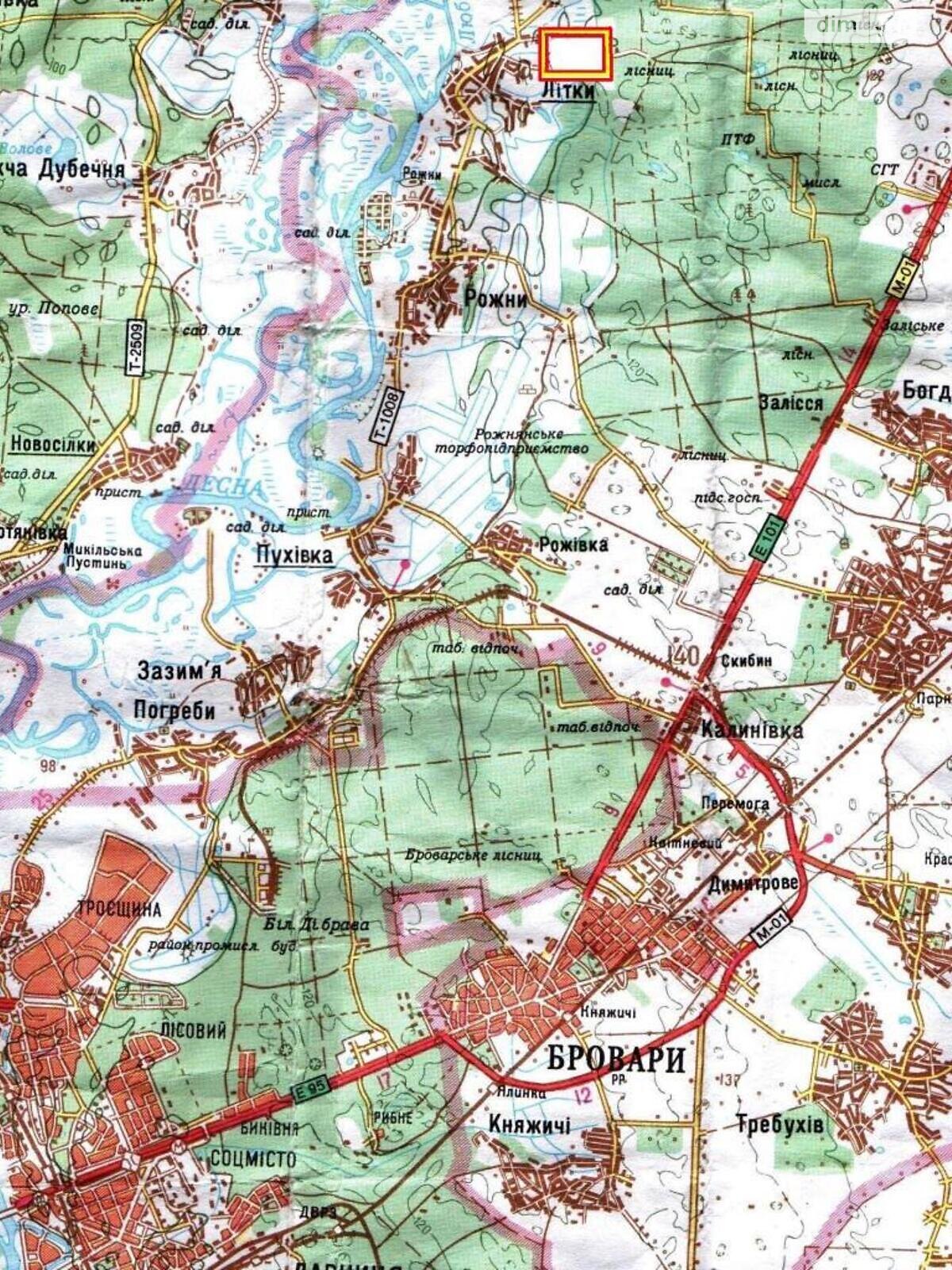 Земельна ділянка сільськогосподарського призначення в Літках, площа 160 соток фото 1