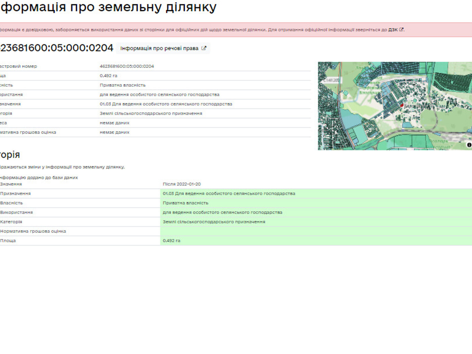 Земля сельскохозяйственного назначения в Львове, район Белогорща, площадь 0.492 Га фото 1