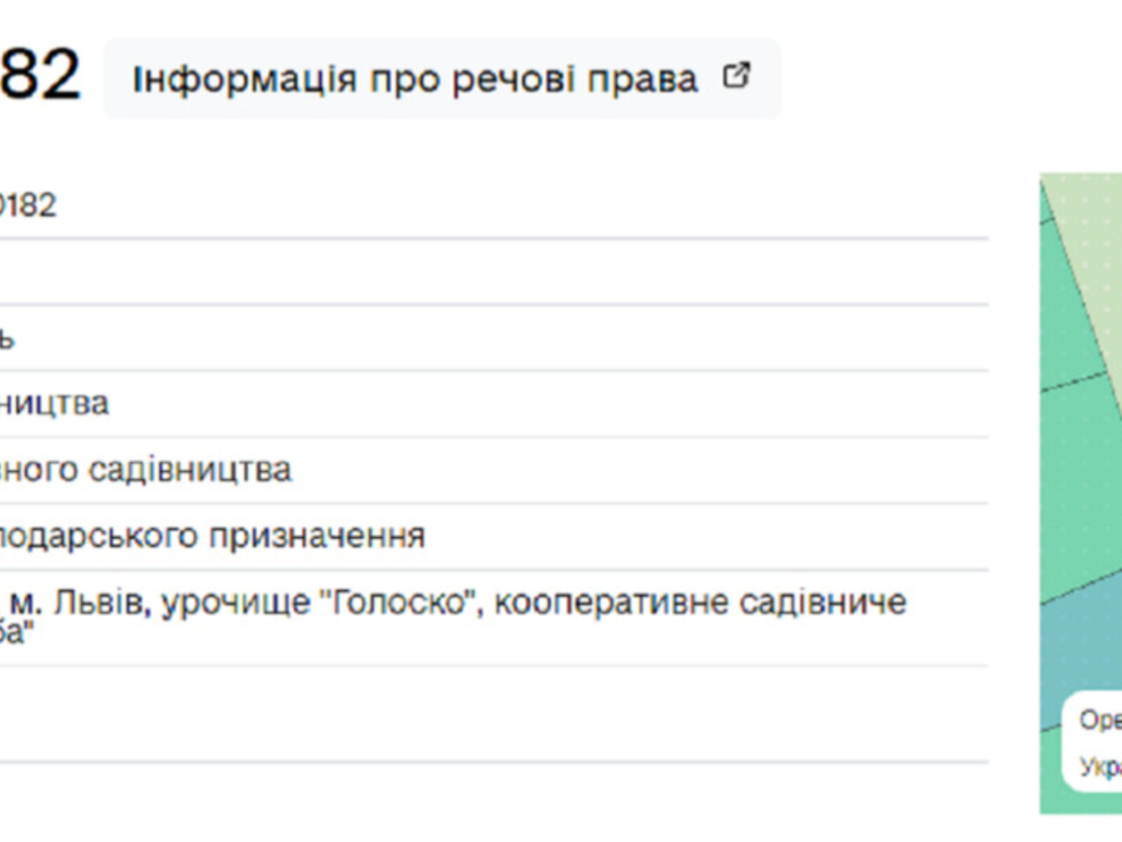 Земля сельскохозяйственного назначения в Львове, район Шевченковский, площадь 7.44 сотки фото 1 Земля сельскохозяйственного назначения в Львове, район Шевченковский, площадь 7.44 сотки фото 1