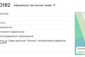 Земельна ділянка сільськогосподарського призначення в Львові, площа 7.44 сотки фото 1