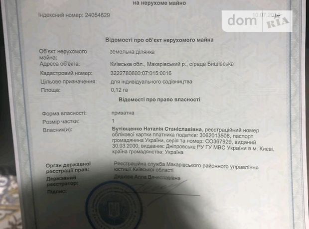 Земля сельскохозяйственного назначения в селе Бышев, площадь 12 соток фото 1 Земля сельскохозяйственного назначения в селе Бышев, площадь 12 соток фото 1