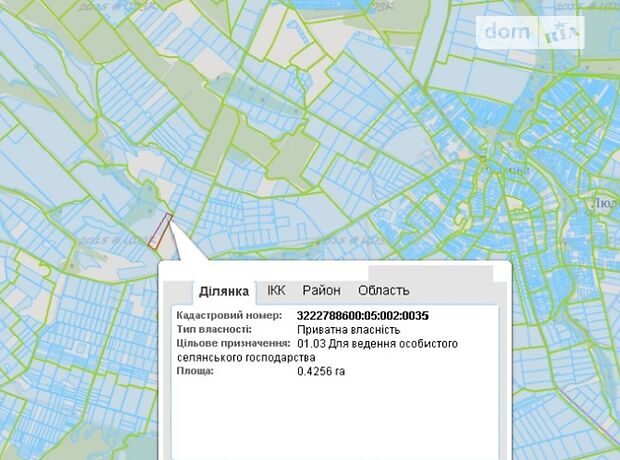 Земля сельскохозяйственного назначения в селе Юров, площадь 4.4256 Га фото 1 Земля сельскохозяйственного назначения в селе Юров, площадь 4.4256 Га фото 1