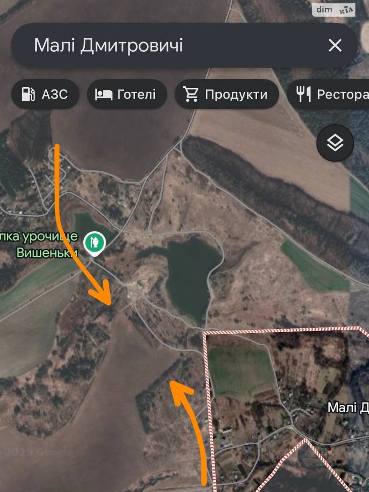 Земельна ділянка сільськогосподарського призначення в Малих Дмитровичах, площа 3.63 Га фото 1 Земельна ділянка сільськогосподарського призначення в Малих Дмитровичах, площа 3.63 Га фото 1