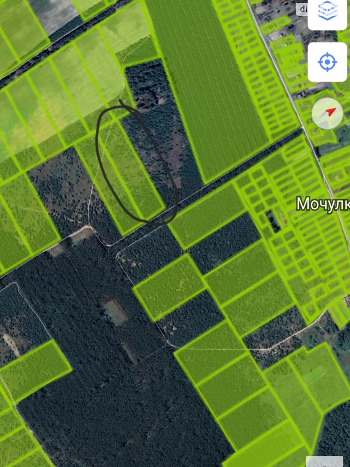 Земельный участок сельскохозяйственного назначения в Мочулках, площадь 3 Га фото 1