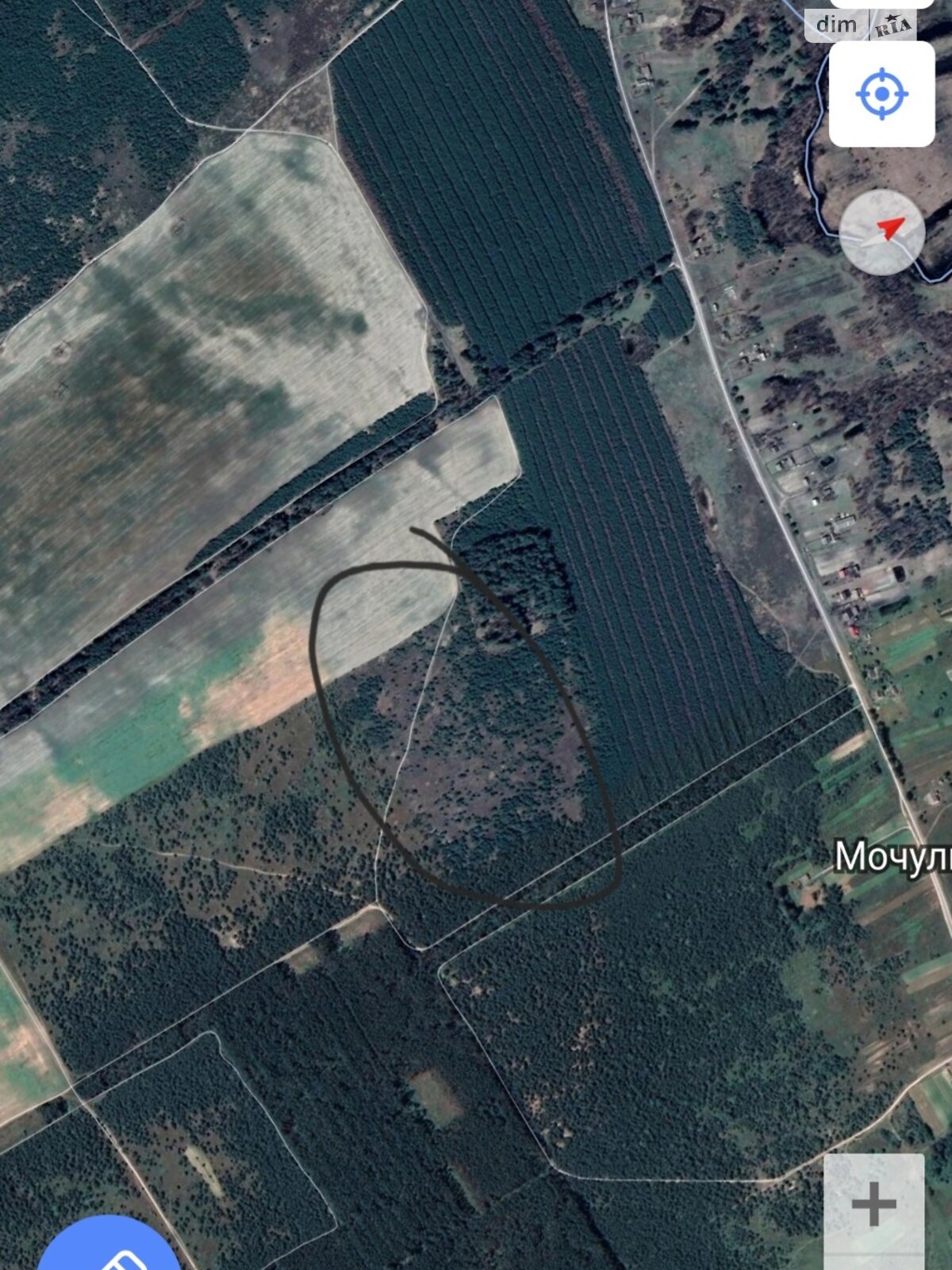 Земельна ділянка сільськогосподарського призначення в Мочулки, площа 3 Га фото 1