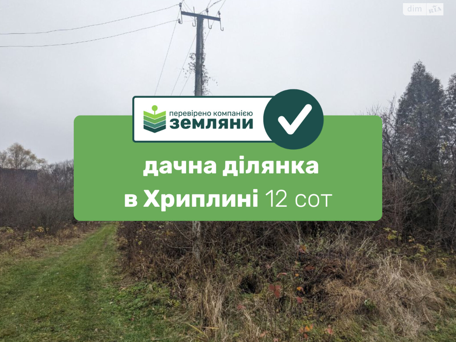 Земельный участок сельскохозяйственного назначения в Никитинцах, площадь 12.04 сотки фото 1