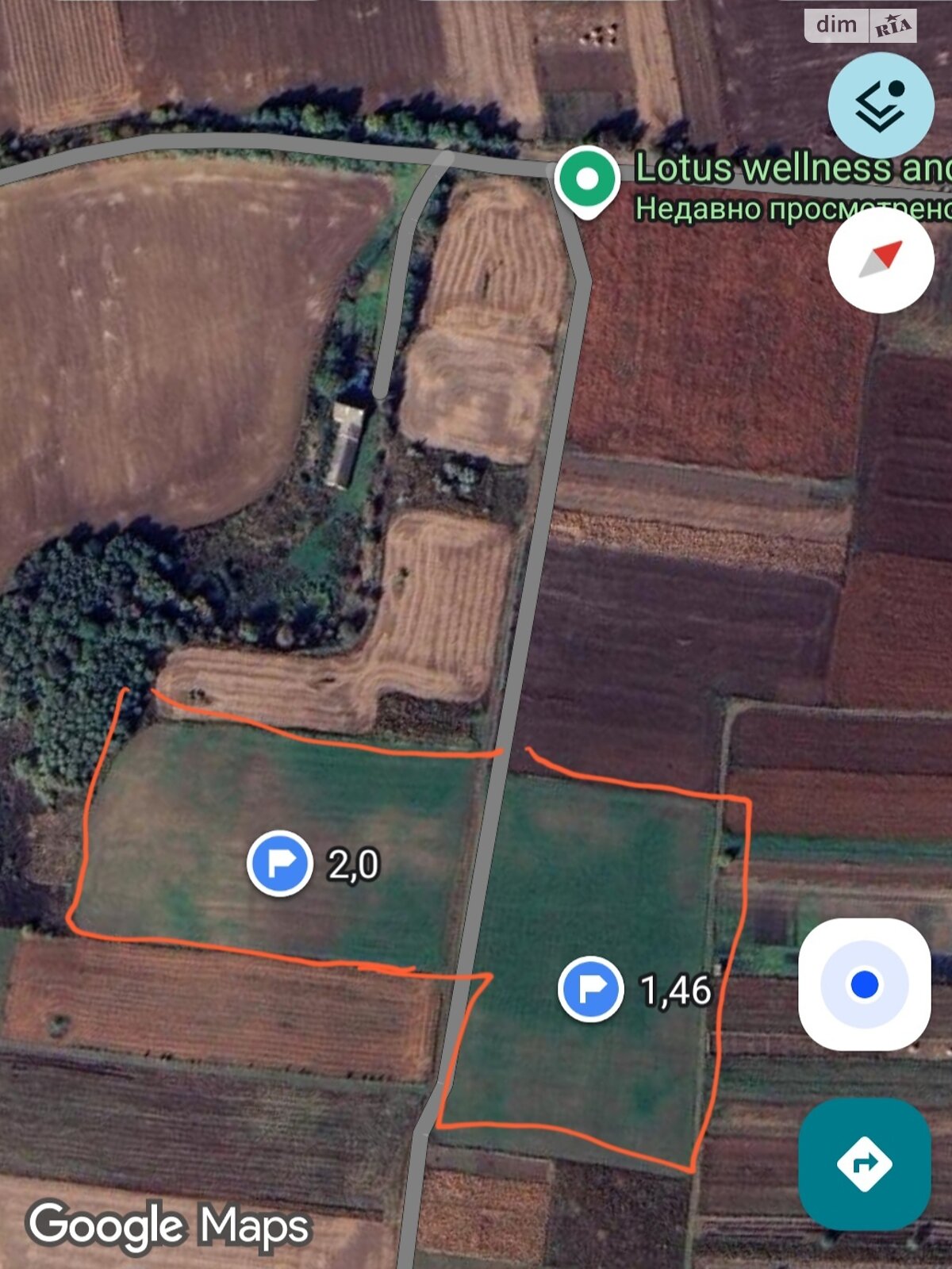 Земельный участок сельскохозяйственного назначения в Острице, площадь 346.86 сотки фото 1 Земельный участок сельскохозяйственного назначения в Острице, площадь 346.86 сотки фото 1