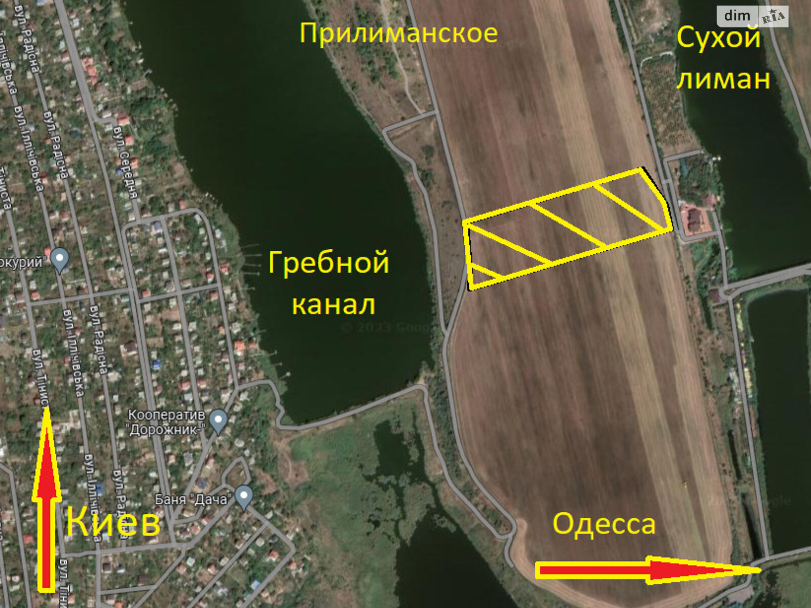Земельный участок сельскохозяйственного назначения в Прилиманском, площадь 360 соток фото 1