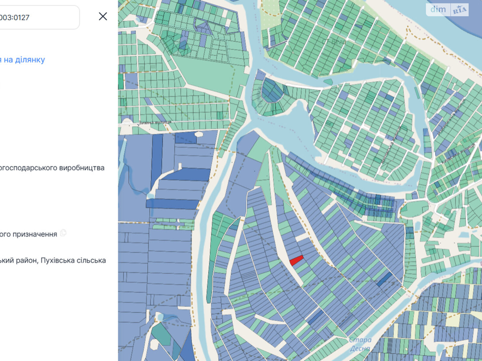 Земельный участок сельскохозяйственного назначения в Пуховке, площадь 0.17 Га фото 1